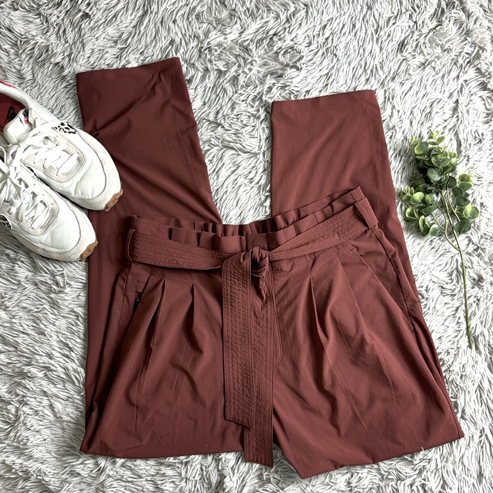 Athleta Skyline Pant II in cognac brown size 10